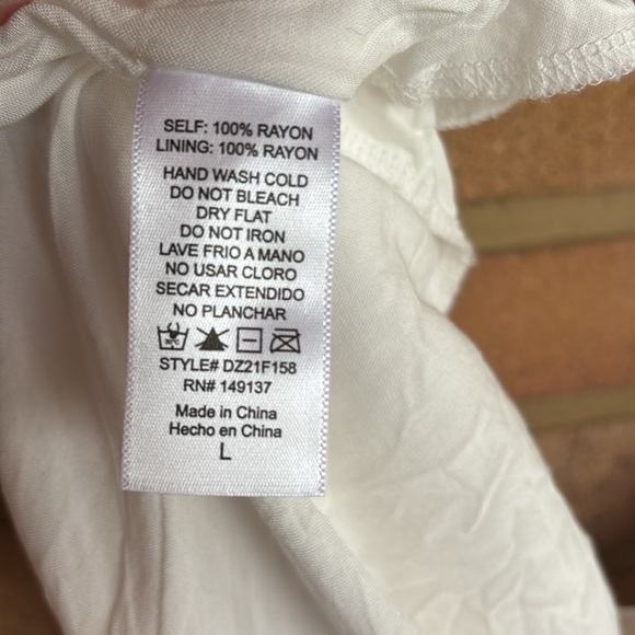 Double Zero women’s tie dye lined to knee spaghetti strap slip dress Large - Picture 10 of 10